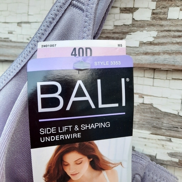 🌟 Bali side lift and shaping underwire bra size  40D NWT - Picture 4 of 6